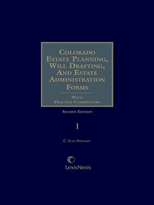 cover image of Colorado Estate Planning, Will Drafting, and Estate Administration Forms